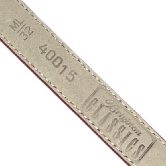 Brighton Leather Belt Lizard Embossed Tawny Orange Brown Vintage 90's SZ ML 32‎ - Picture 5 of 7